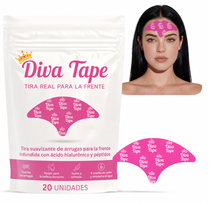 Diva Tape - Parches Antiarrugas para Rostro (Pack de 20)